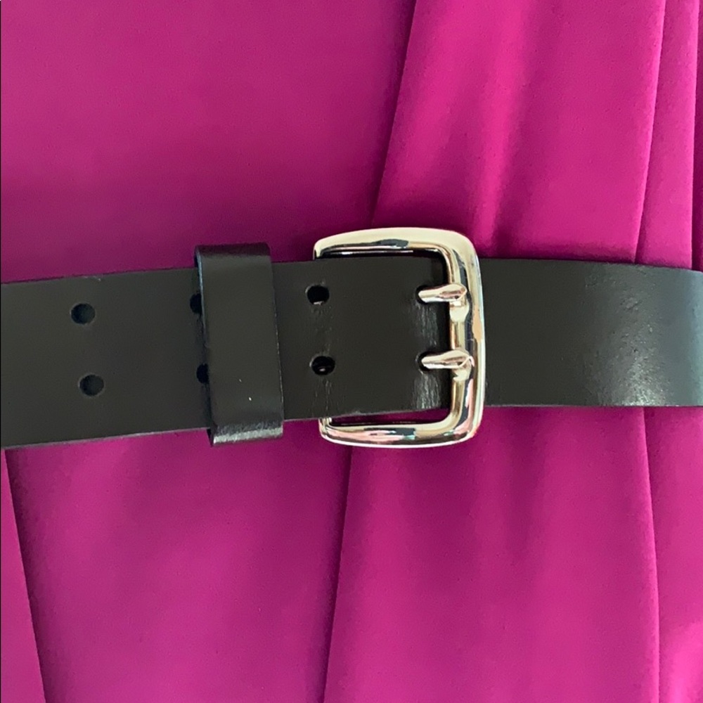 Large Dark Brown No Boundaries Faux Leather Belt